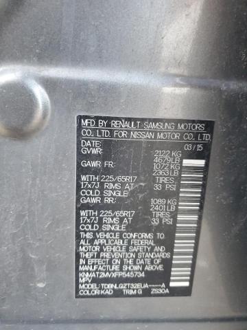 2015 NISSAN ROGUE S - KNMAT2MVXFP545734