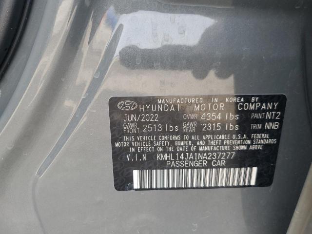 2022 Hyundai Sonata Sel VIN: KMHL14JA1NA237277 Lot: 51174614