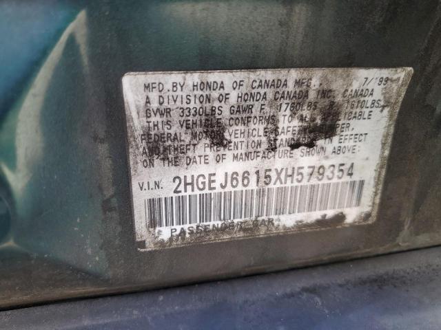 2HGEJ6615XH579354 1999 Honda Civic Base