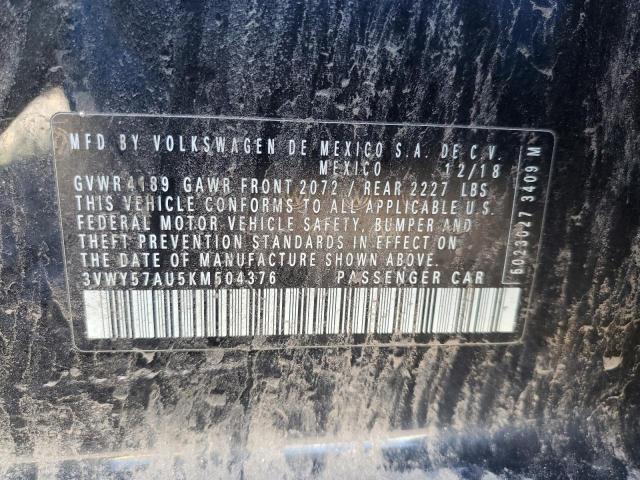 2019 VOLKSWAGEN GOLF SPORT - 3VWY57AU5KM504376