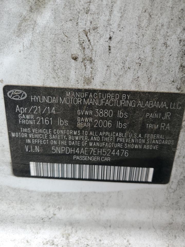 5NPDH4AE7EH524476 2014 Hyundai Elantra Se