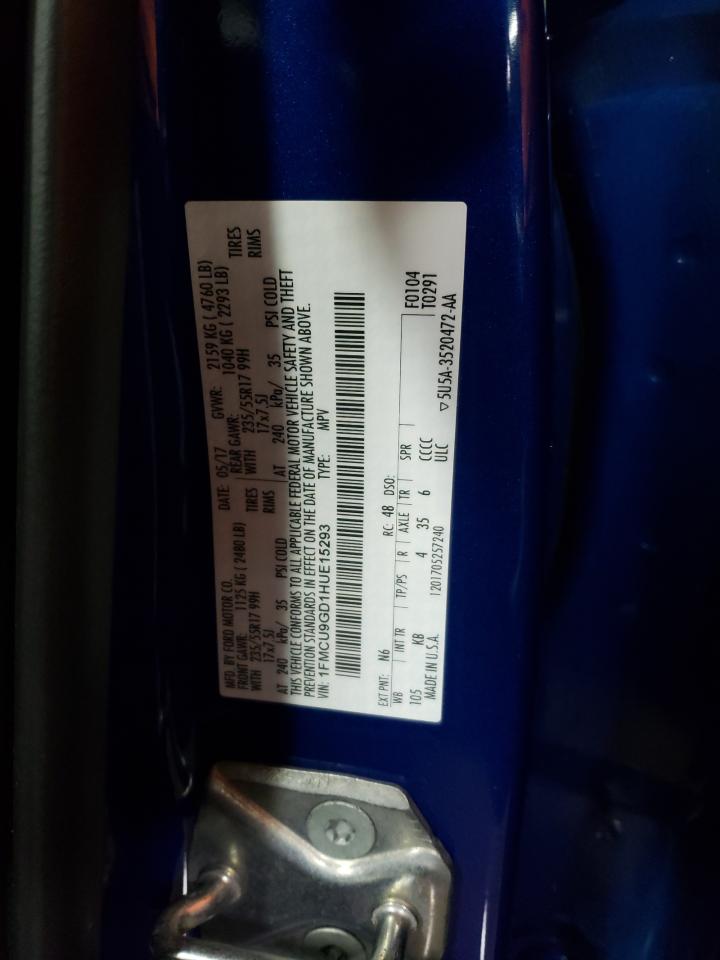 1FMCU9GD1HUE15293 2017 Ford Escape Se