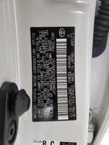 2012 Toyota Prius VIN: JTDKN3DU7C5490761 Lot: 52373104