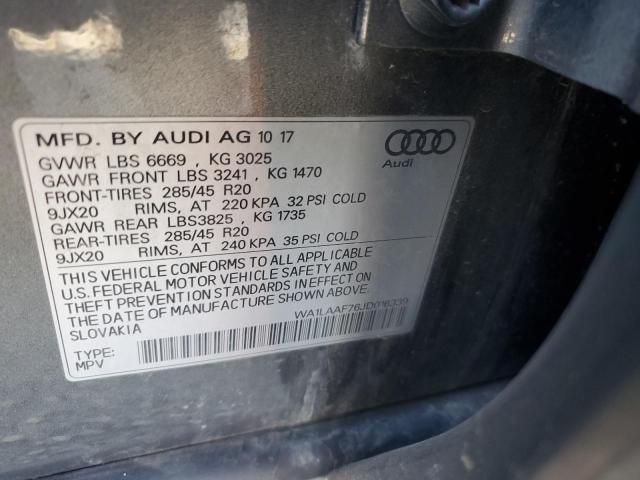 VIN WA1LAAF76JD016339 2018 Audi Q7, Premium Plus no.13