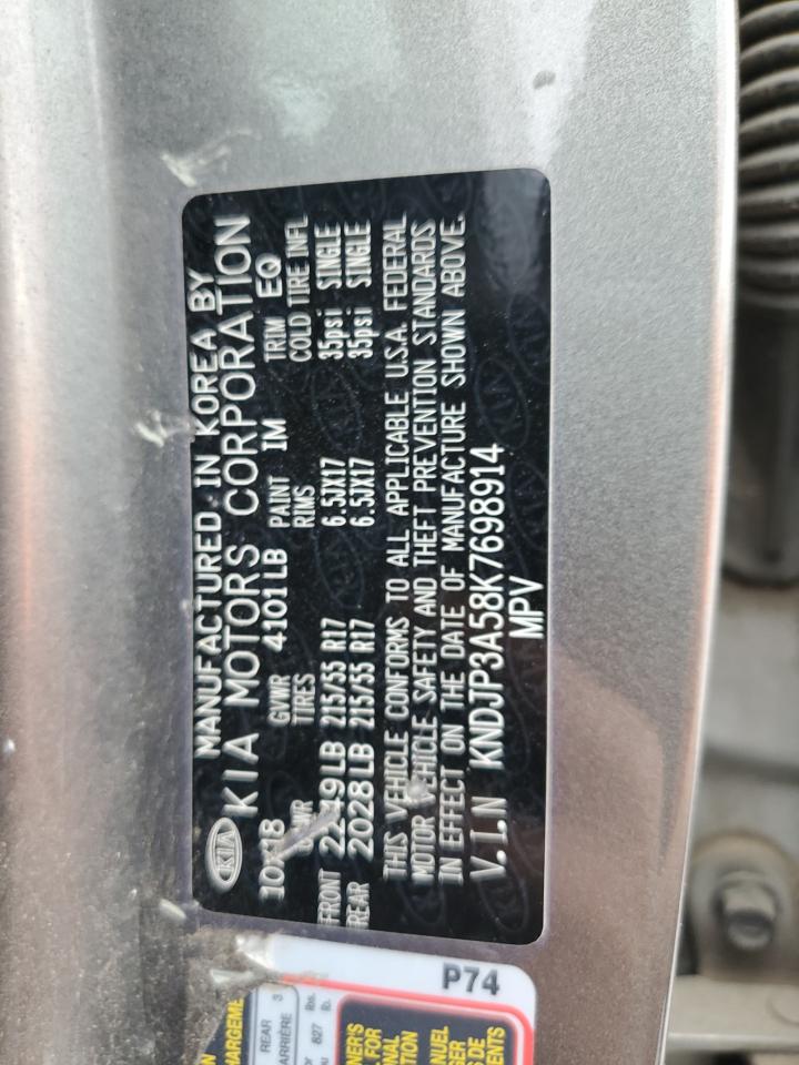 KNDJP3A58K7698914 2019 Kia Soul +