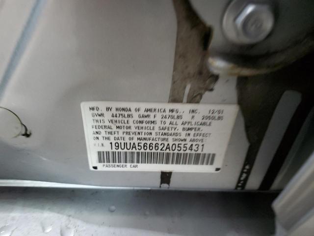 2002 Acura 3.2Tl VIN: 19UUA56662A055431 Lot: 52849184