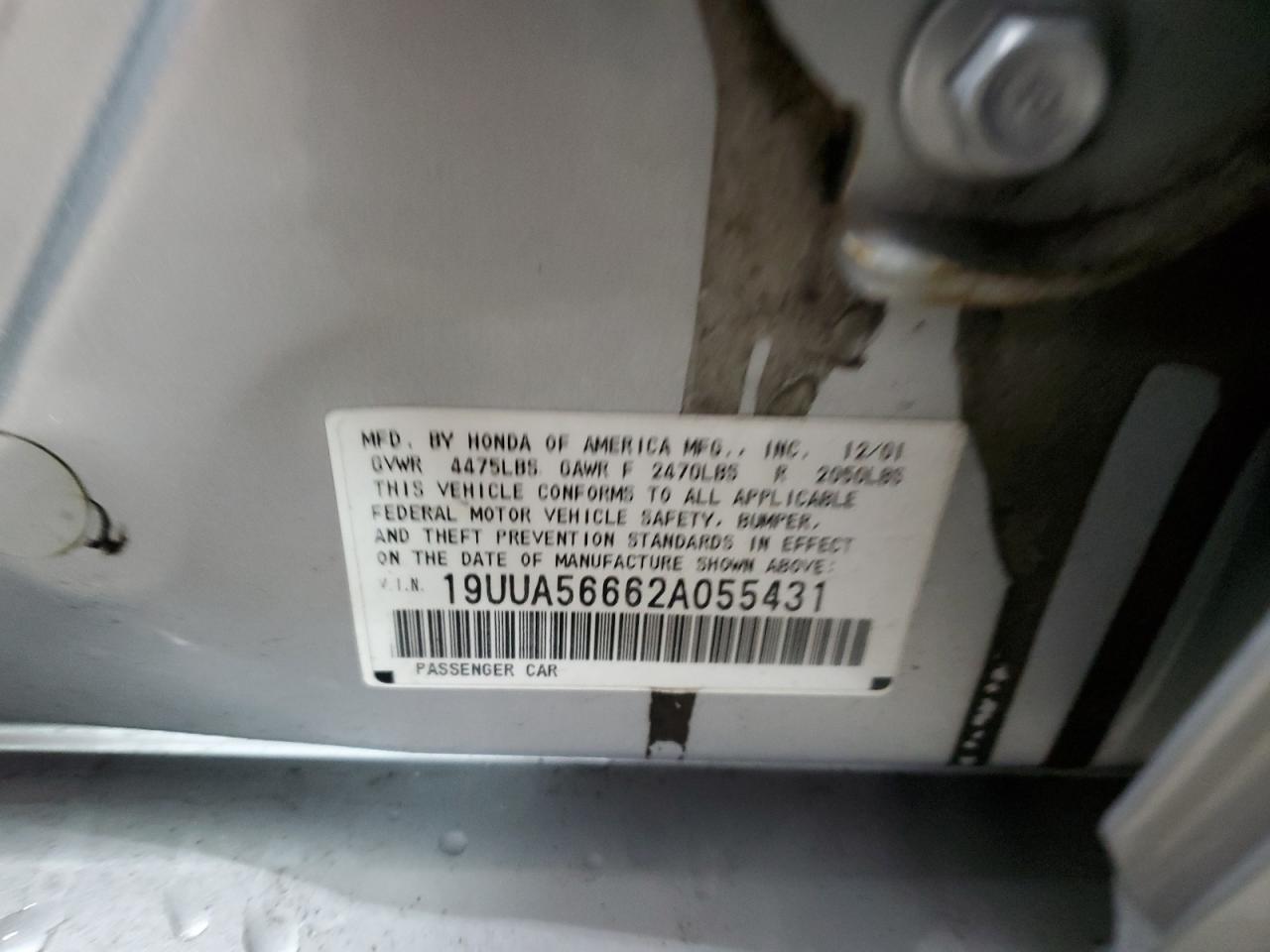 19UUA56662A055431 2002 Acura 3.2Tl