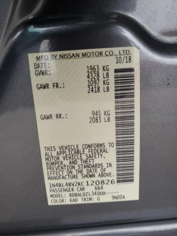 2019 NISSAN ALTIMA S - 1N4BL4BV2KC120826