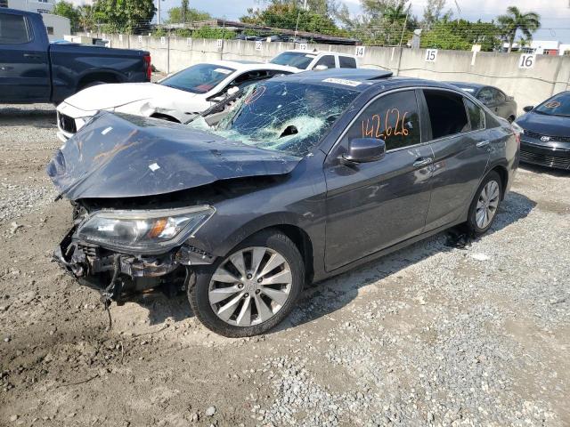 Lot #2487217743 2014 HONDA ACCORD EXL salvage car