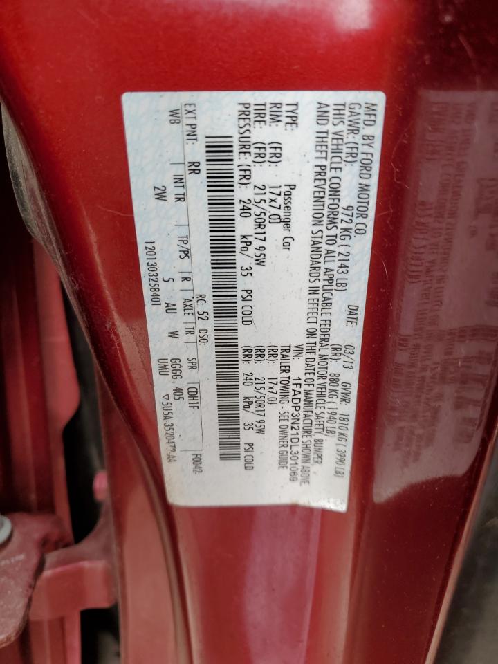 1FADP3N21DL301069 2013 Ford Focus Titanium