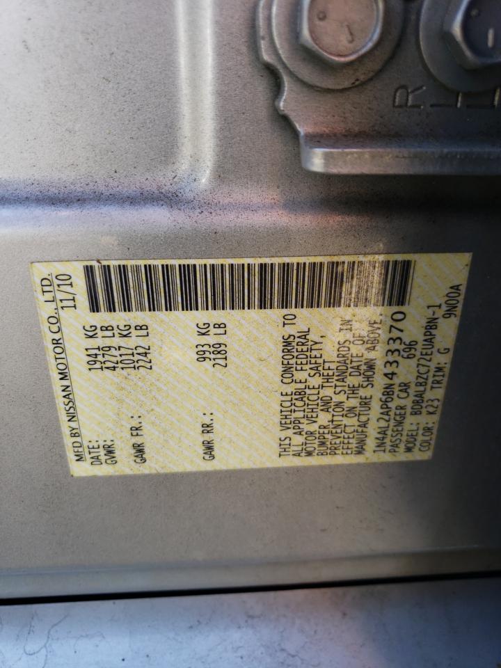 1N4AL2AP6BN433370 2011 Nissan Altima Base