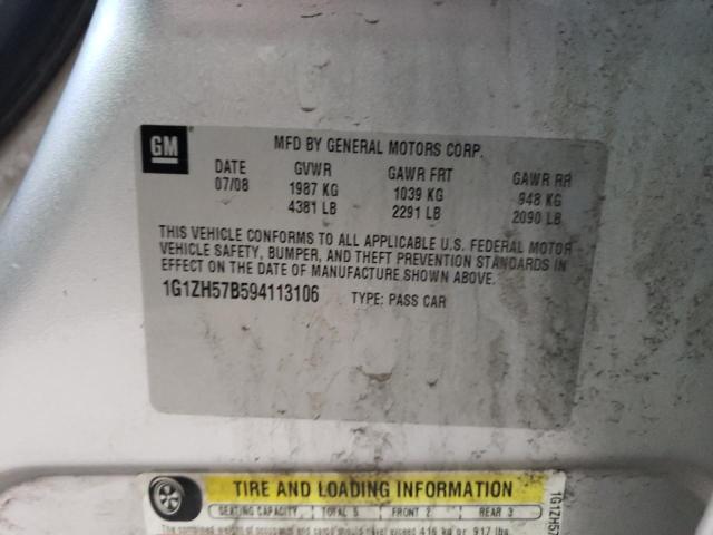 2009 Chevrolet Malibu 1Lt VIN: 1G1ZH57B594113106 Lot: 53037024