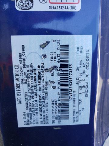 2005 Ford Mustang Gt VIN: 1ZVFT82H355173375 Lot: 51607364