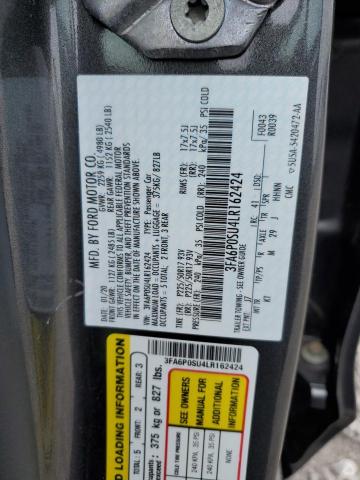 3FA6P0SU4LR162424 Ford Fusion TIT 12