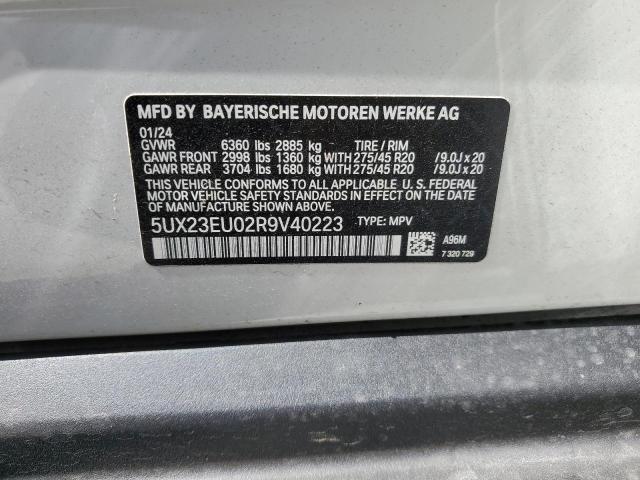 5UX23EU02R9V40223 BMW X5 XDRIVE4 12