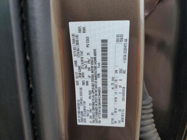 2017 FORD F150 SUPER - 1FTEW1EG6HKC84203