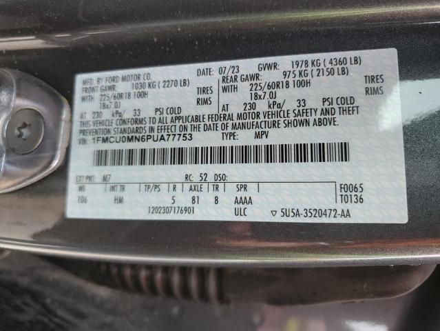 1FMCU0MN6PUA77753 Ford Escape ST  12