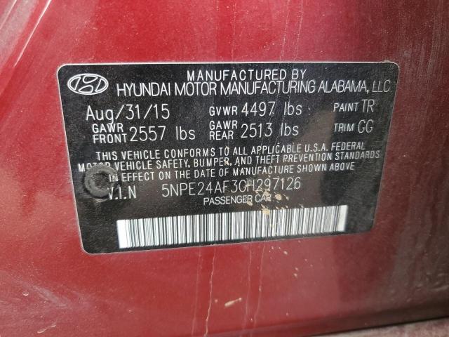 5NPE24AF3GH297126 2016 HYUNDAI SONATA - Image 12