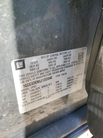 2018 Chevrolet Colorado Z71 VIN: 1GCGSDEN6J1203040 Lot: 51574144