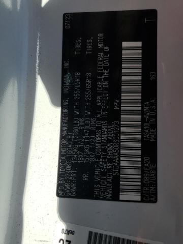 2024 TOYOTA GRAND HIGH - 5TDAAAA50RS001273