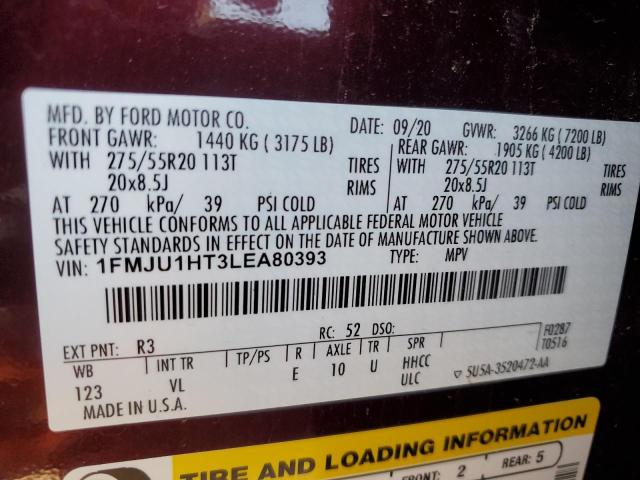 2020 FORD EXPEDITION - 1FMJU1HT3LEA80393