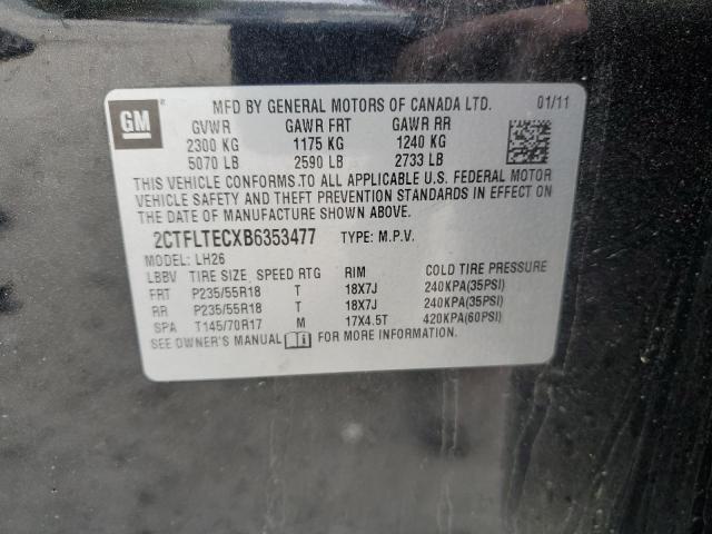 2011 GMC Terrain Sle VIN: 2CTFLTECXB6353477 Lot: 50186524