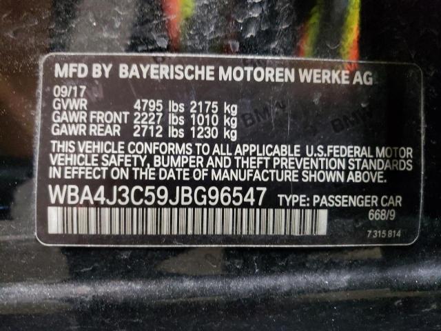 VIN WBA4J3C59JBG96547 2018 BMW 4 Series, 430XI Gran... no.12