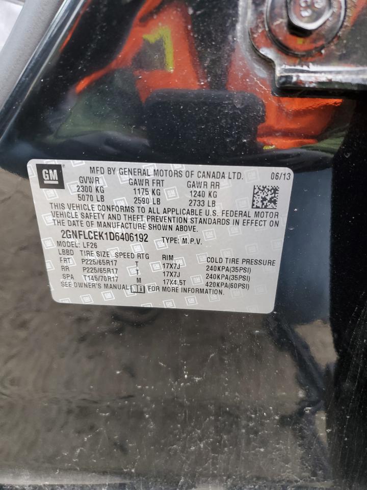 2GNFLCEK1D6406192 2013 Chevrolet Equinox Ls