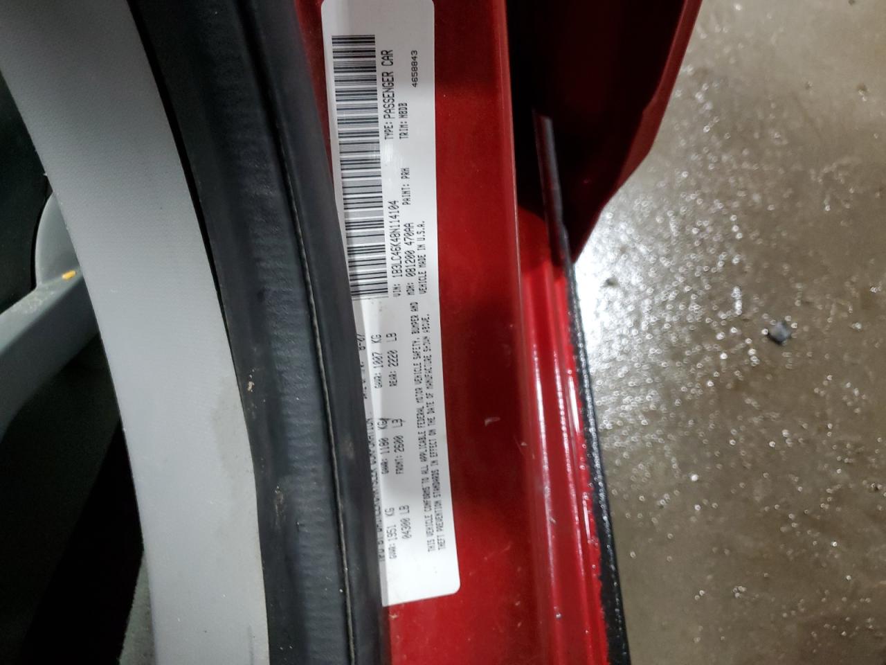 1B3LC46K48N114104 2008 Dodge Avenger Se