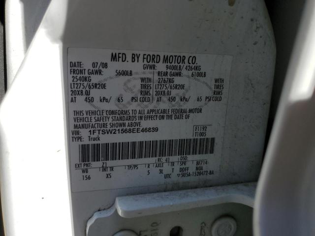 1FTSW21568EE46889 | 2008 Ford f250 super duty