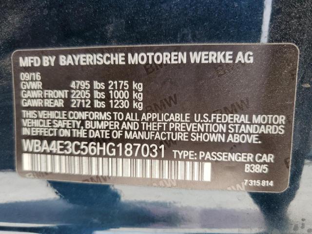 VIN WBA4E3C56HG187031 2017 BMW 4 Series, 440I Gran ... no.12