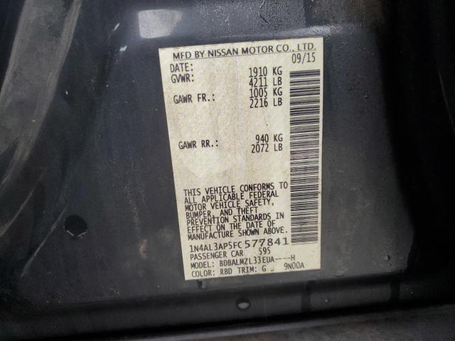 2015 NISSAN ALTIMA 2.5 - 1N4AL3AP5FC577841