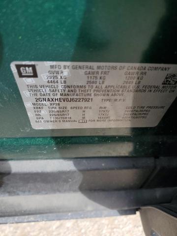 2018 Chevrolet Equinox Ls VIN: 2GNAXHEV0J6227921 Lot: 50981714