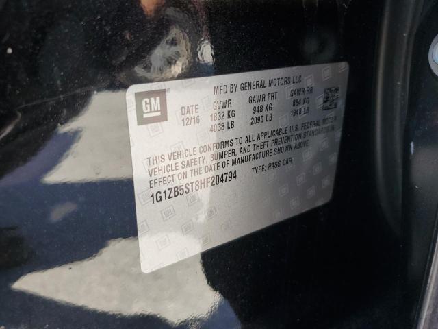 2017 Chevrolet Malibu Ls VIN: 1G1ZB5ST8HF204794 Lot: 51444074