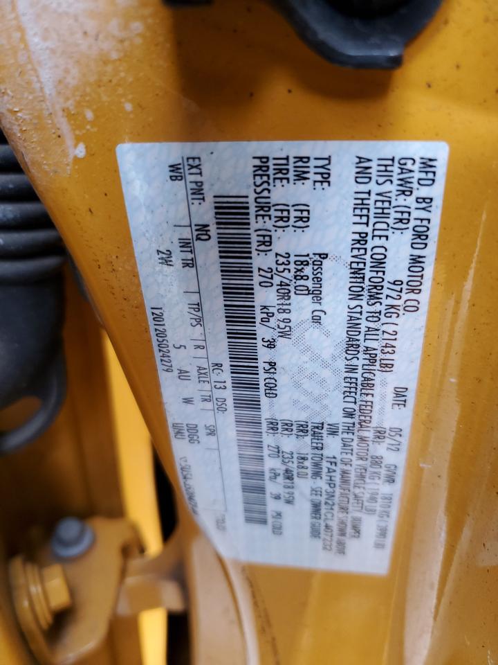 1FAHP3N21CL407232 2012 Ford Focus Titanium