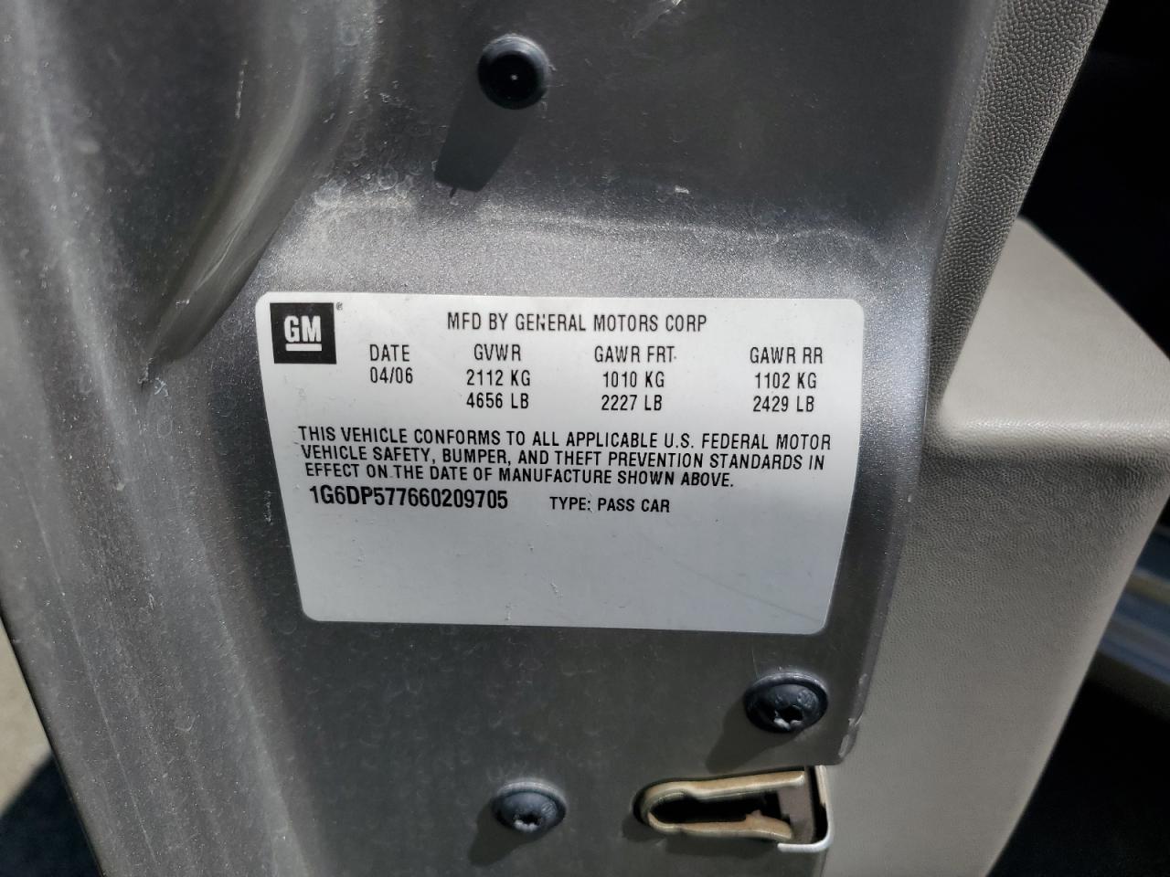 1G6DP577660209705 2006 Cadillac Cts Hi Feature V6