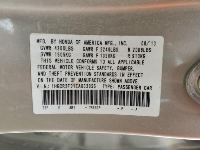 1HGCR2F31EA003055 2014 Honda Accord Lx