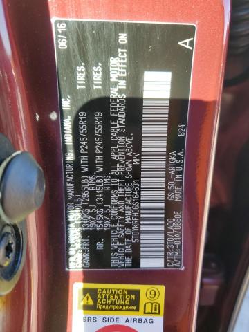 2016 TOYOTA HIGHLANDER - 5TDYKRFH0GS164631