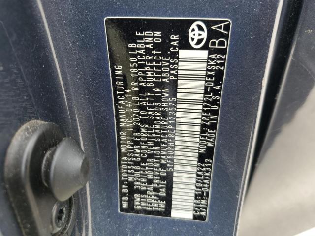 2014 Toyota Corolla L VIN: 5YFBURHE8EP123575 Lot: 51436034