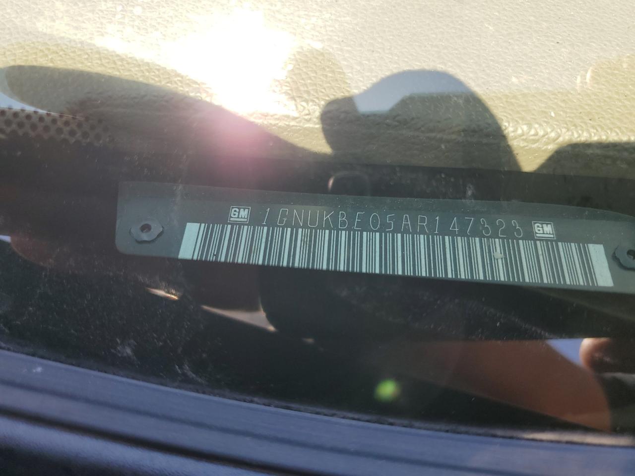 1GNUKBE05AR147323 2010 Chevrolet Tahoe K1500 Lt