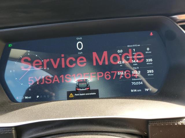 2015 TESLA MODEL S 60 5YJSA1S12FFP67764