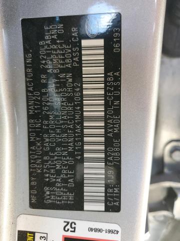 2021 TOYOTA CAMRY SE - 4T1G11AK1MU410642