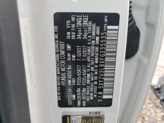 2015 Hyundai Santa Fe Sport VIN: 5XYZU3LBXFG235535 Lot: 50771694