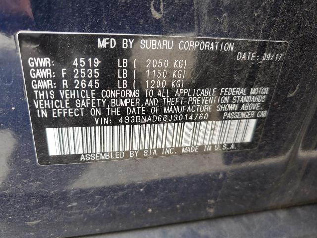 2018 SUBARU LEGACY 2.5 - 4S3BNAD66J3014760