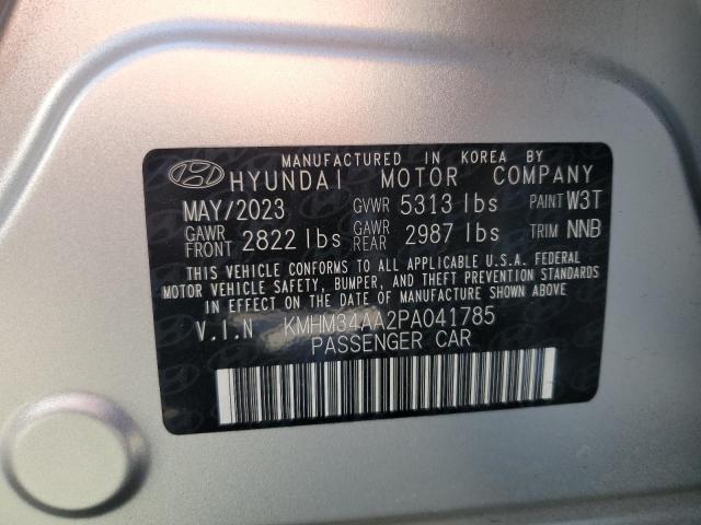 2023 Hyundai Ioniq 6 Sel VIN: KMHM34AA2PA041785 Lot: 51265014