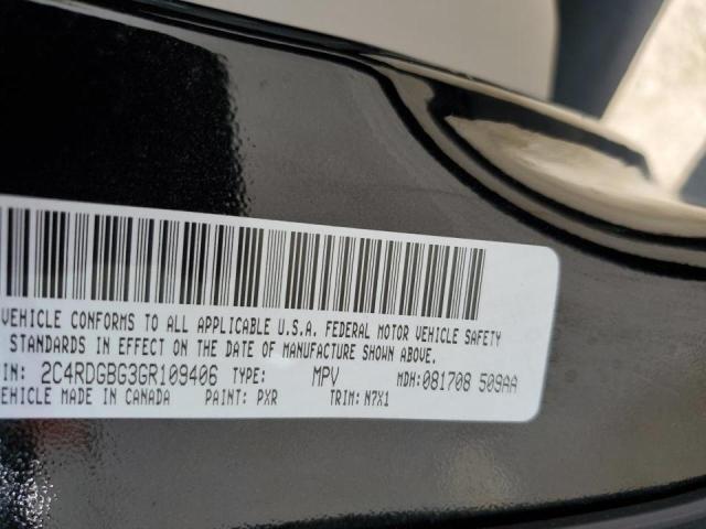 2016 Dodge Grand Caravan Se VIN: 2C4RDGBG3GR109406 Lot: 50835874