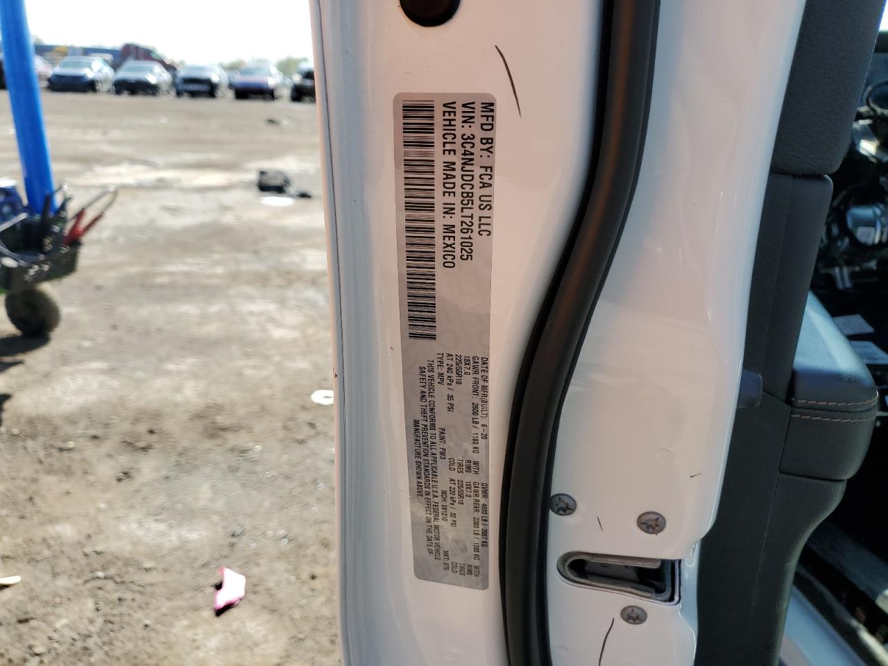 3C4NJDCB5LT261025 2020 Jeep Compass Limited