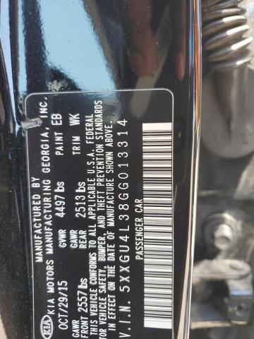 2016 Kia Optima Ex VIN: 5XXGU4L38GG013314 Lot: 51606434