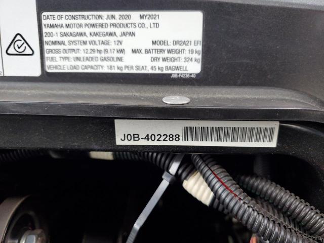 2021 YAMAHA GOLF CART J0B402288