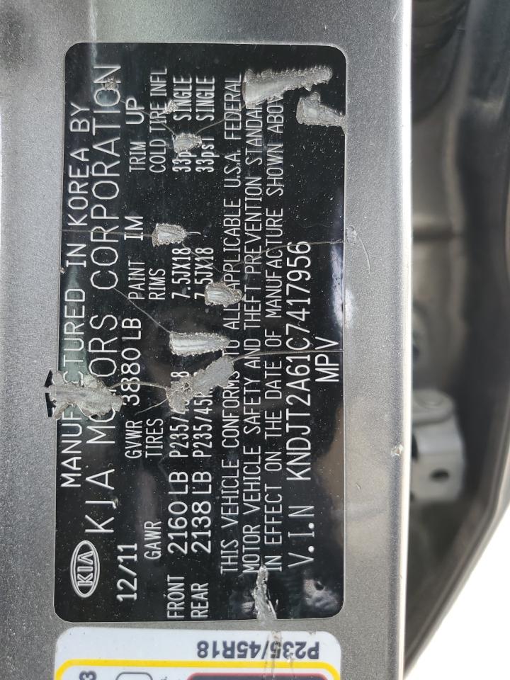 KNDJT2A61C7417956 2012 Kia Soul +